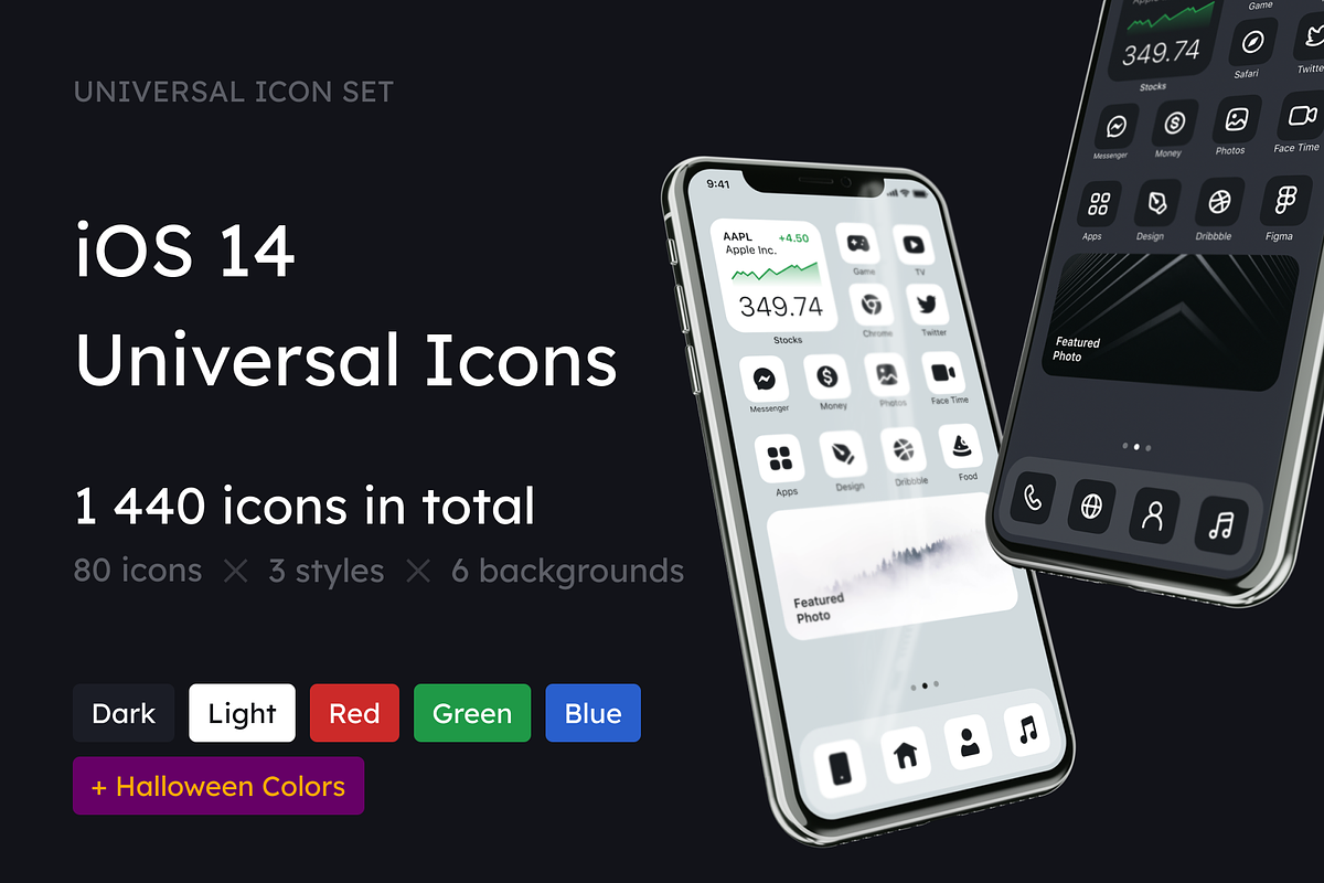 iOS 14 Universal Icons, a Solid Icon by 123done (Photo 1 of 8)