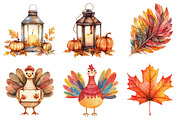 Thanksgiving greeting elements, a Seasonal Illustration by CitraGraphics (Thumbnail 5 of 7)