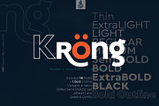 Krong Sans Serif, a Sans Serif Font by joelmaker