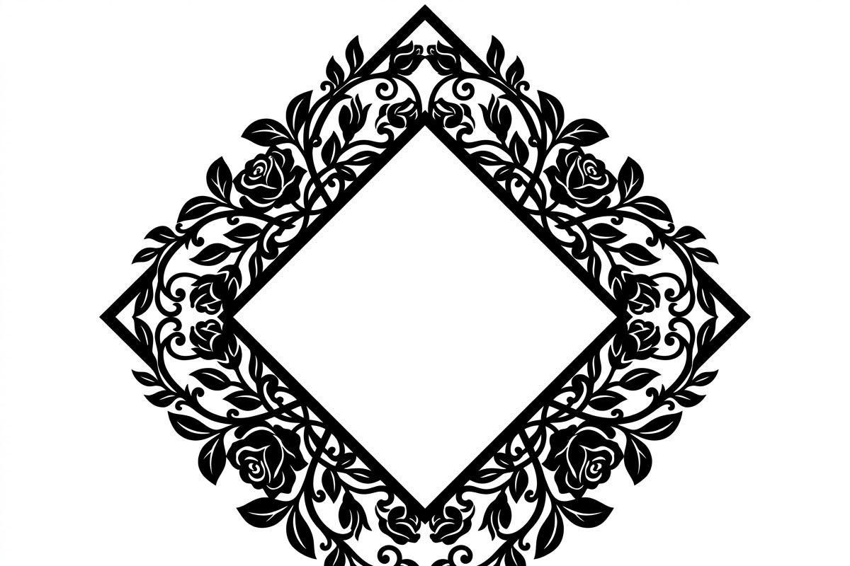 60 Romantic Diamond Wall Floral, a Decorative Illustration by Amazin_art (Photo 34 of 45)