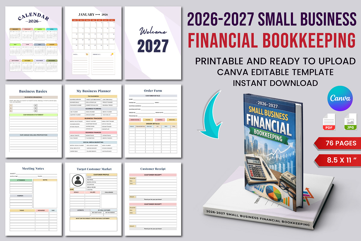 26–27 Ultimate All-in-One Bundle, a Stationery Template by Designmela01 (Photo 17 of 20)