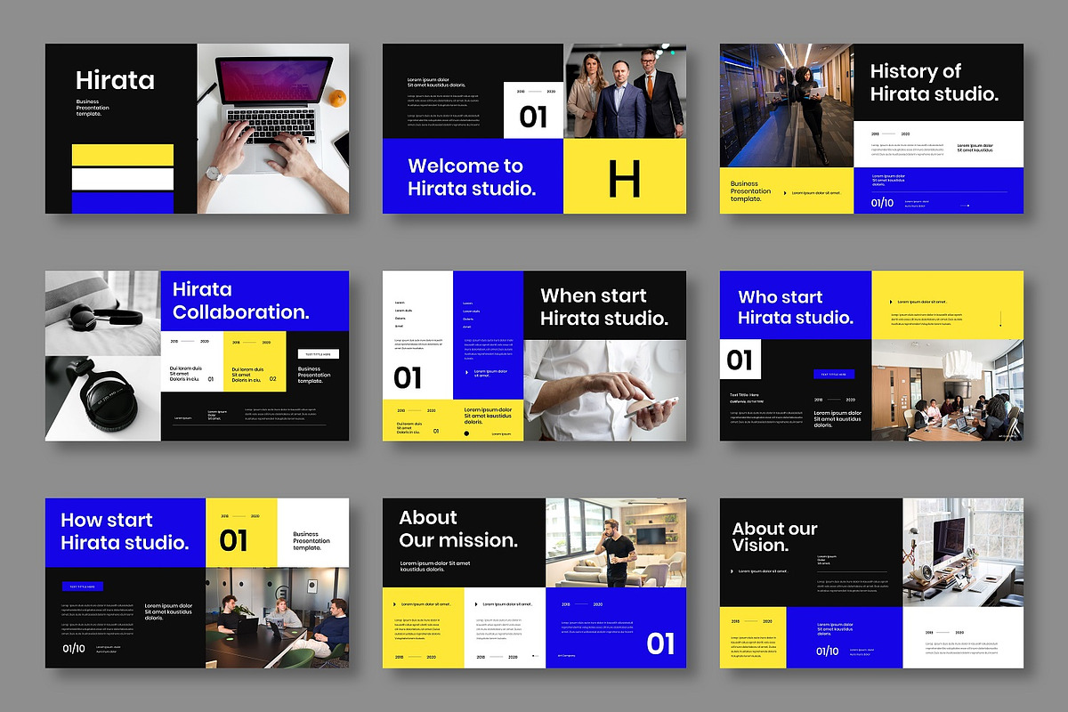 Hirata – Business PowerPoint, a Presentation Template by Dens Creative Studio (Photo 2 of 6)