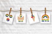 Pride Month Cliparts, an Object Illustration by Valeria Soloveva (Thumbnail 3 of 5)