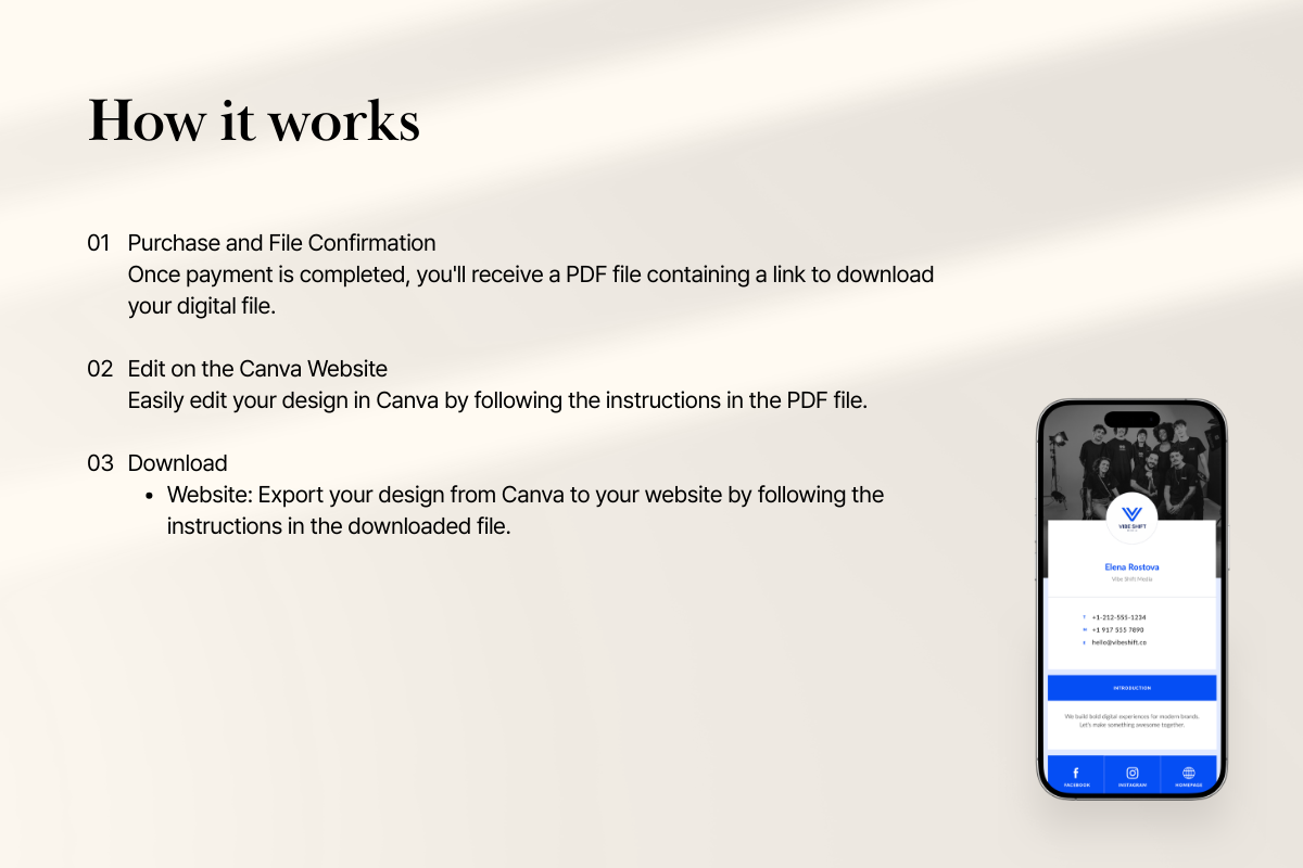 Agency Digital Business Card Canva, a Landing Page Template by batang (Photo 4 of 5)