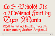 Disarm TM – Distressed Fraktur, a Blackletter Font by Type Mania (Thumbnail 2 of 10)