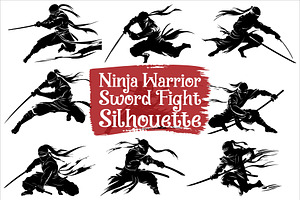 Ninja Warrior Sword Fight Bundle, an Illustration by jahid234
