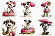 Whimsical Summer Dogs Clipart, an Illustration by Craft Nest (Thumbnail 5 of 12)