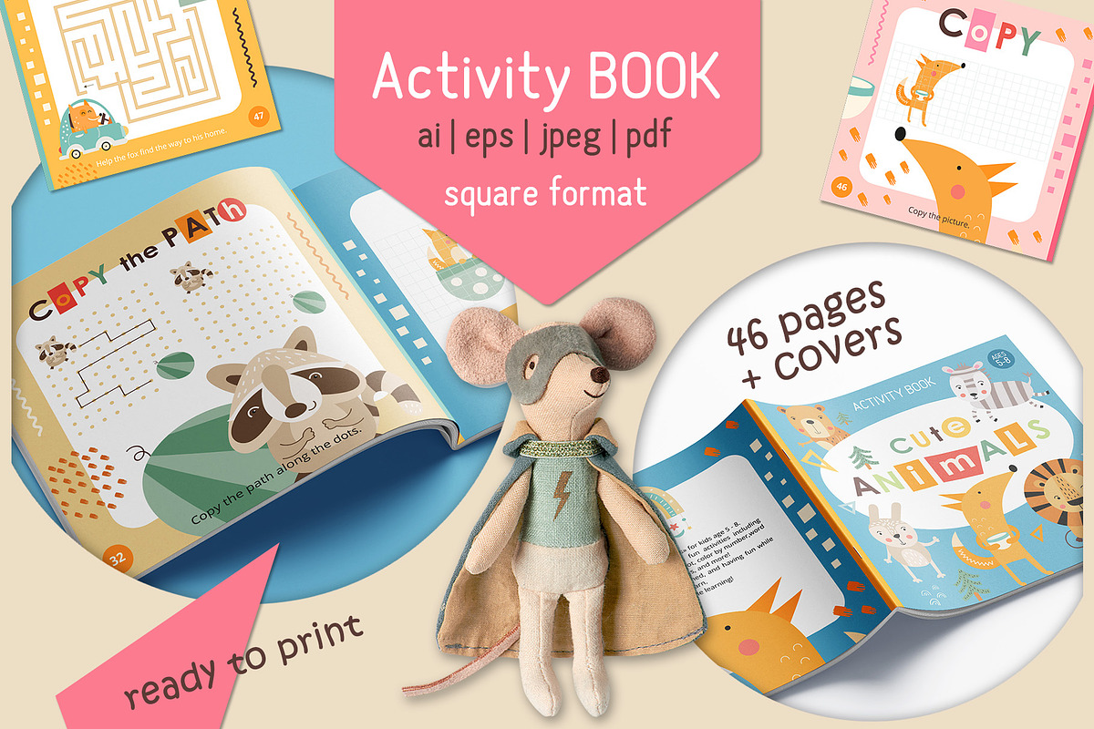 Cute Animals Activities for Kids, an Education Illustration by Nursery Art (Photo 7 of 9)