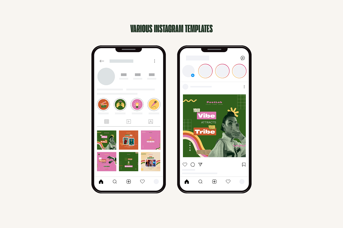 Retro Pop Social Canva Templates preview 3