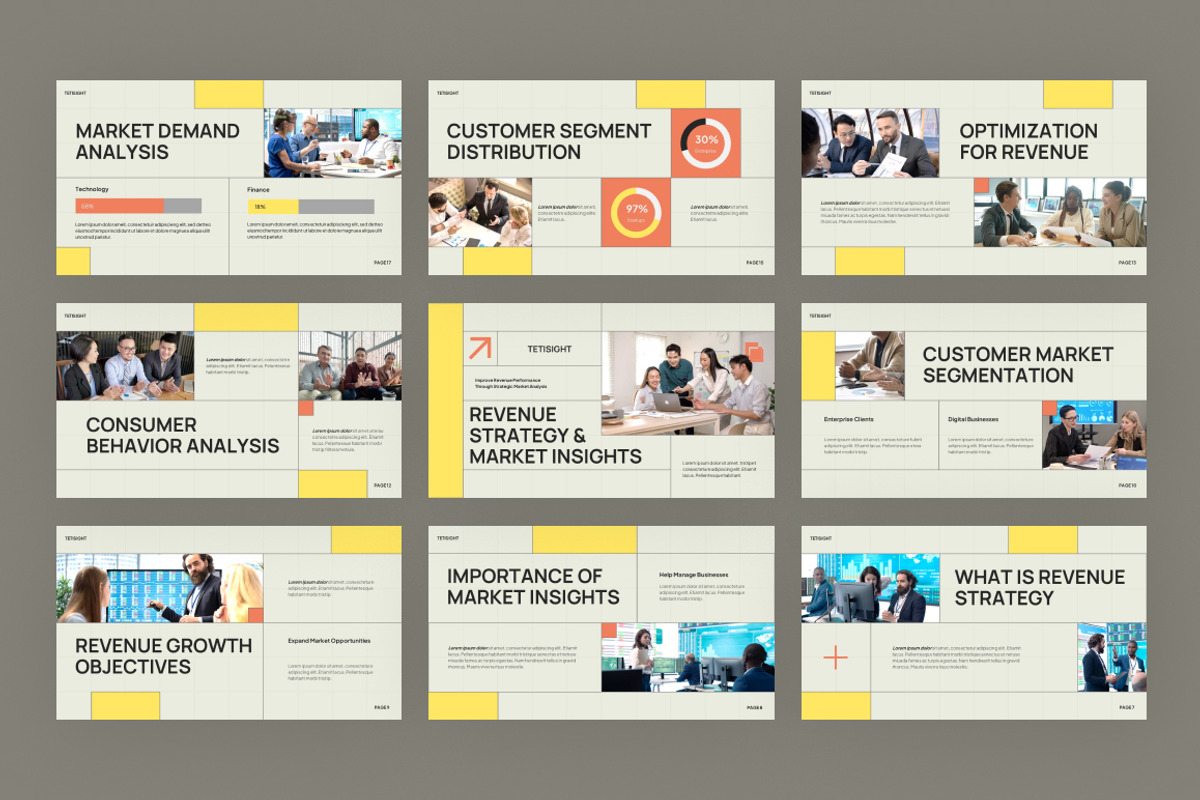 Revenue Strategy Market PowerPoint, a Presentation Template by Loin Studio (Photo 3 of 4)