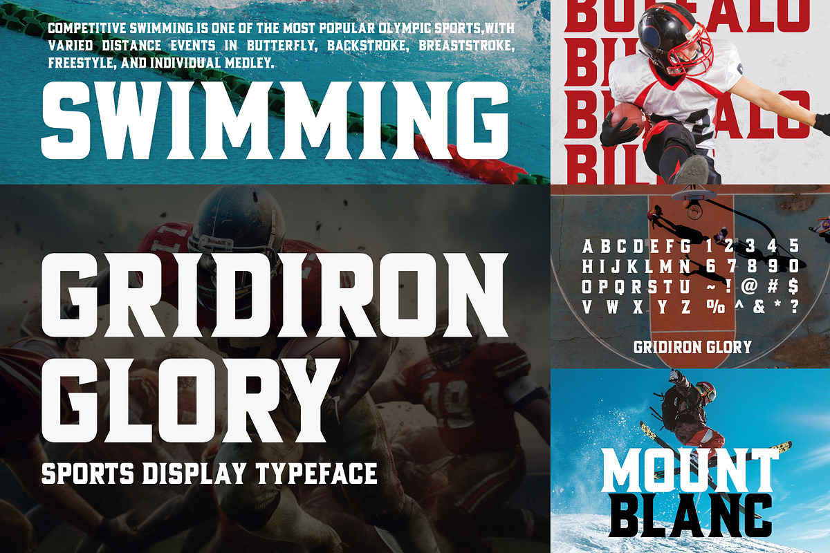 The Sports Font Bundle (20 Fonts!), a Sans Serif Font by HipFonts (Photo 8 of 8)
