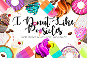 I Donut Like Popsicles, a Food Illustration by Graphics Candy (Thumbnail 1 of 9)