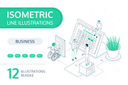 Business Isometric Illustrations, an iPhone Mockup by Boyko Pictures (Thumbnail 1 of 14)