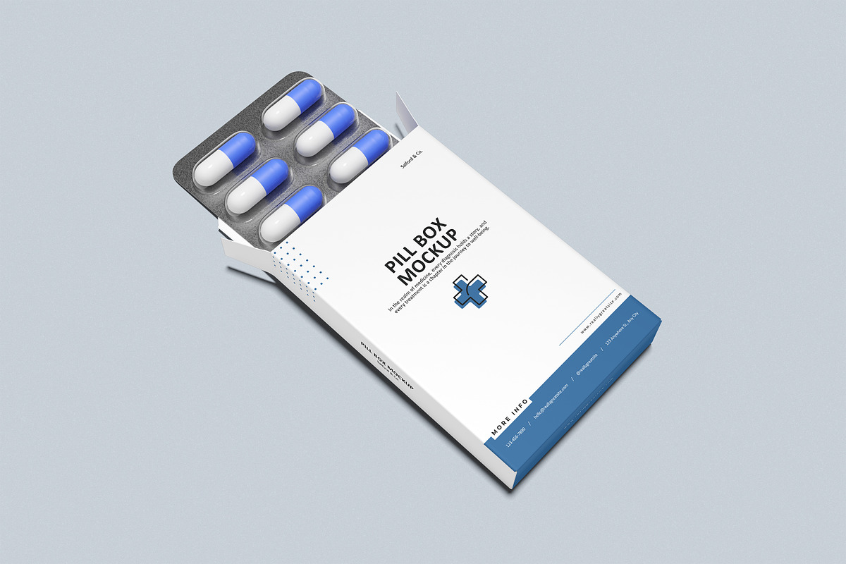 Pills Box Mockup, a Packaging Mockup by Twins_studio926 (Photo 5 of 5)