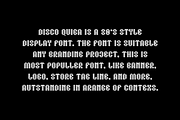 Disco Quiga Font, a Sans Serif Font by QR Design Studio (Thumbnail 4 of 6)