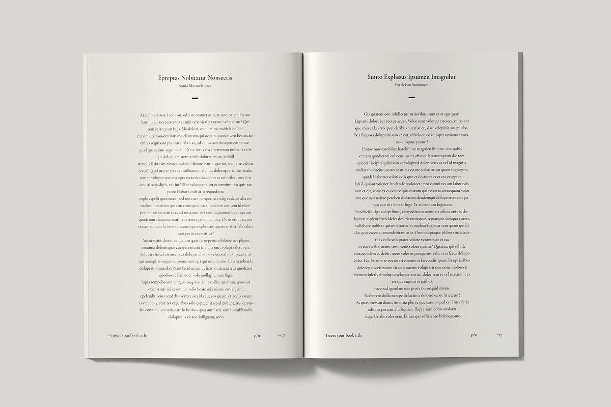 Book Title Layout Design Template, a Brochure Template by ArtisanaAura (Photo 7 of 21)