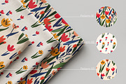 Bold Tulip Meadow Pattern Collection, a Pattern Graphic by Asya Melkonyan Patterns (Thumbnail 2 of 16)