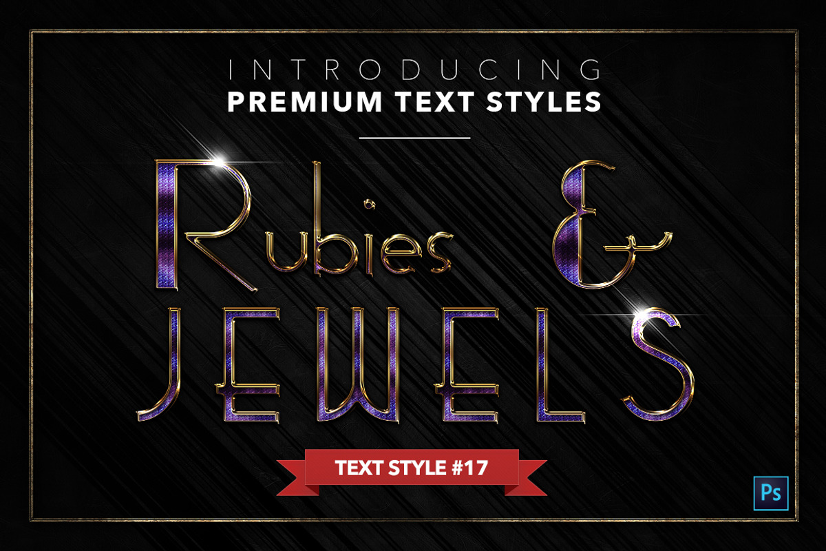 Rubies & Jewels #3 - 20 Text Styles, a Layer Style Add-On by Jonas Stensgaard (Photo 18 of 23)