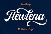 Hewlena, a Script Font by dansdesign (Thumbnail 1 of 8)