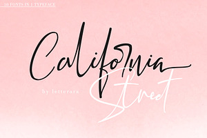 California Street, a Script Font by Letterara