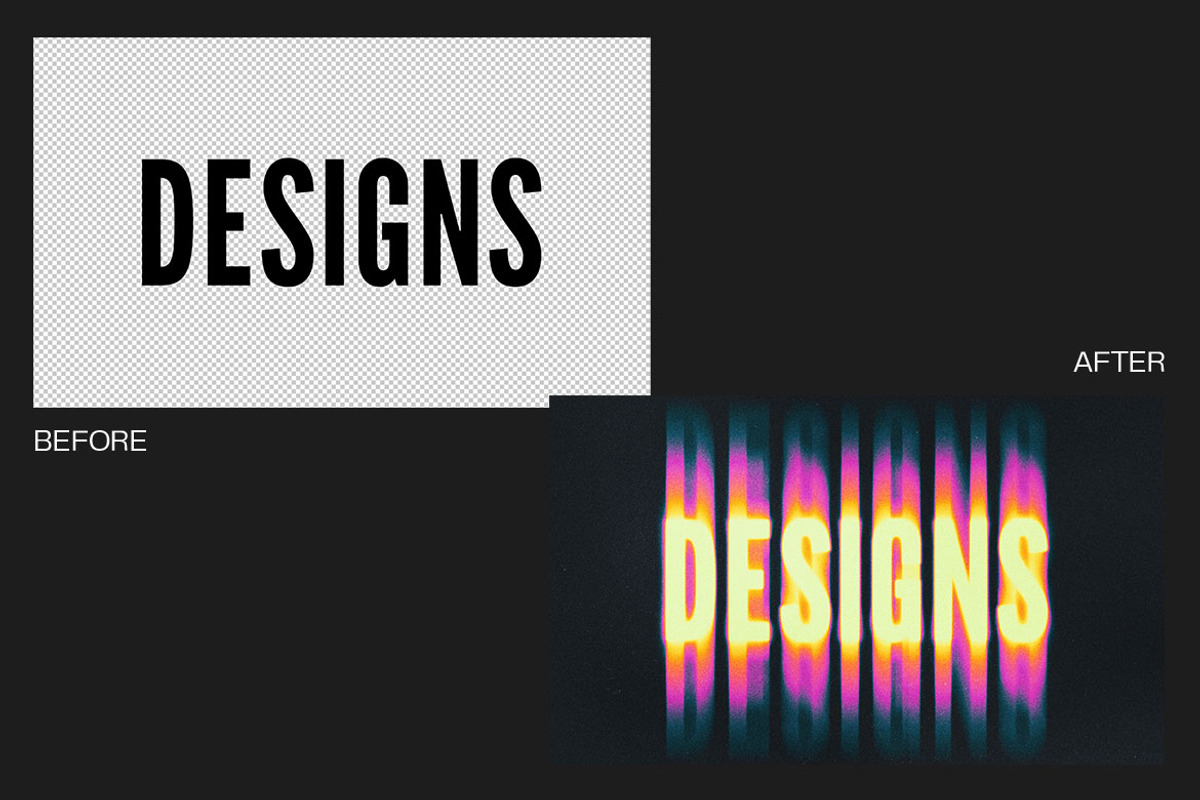 Heatmap Motion Text Effect, a Layer Style Add-On by dokudokunomi