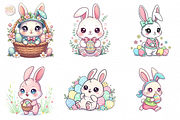 Cute Easter Bunny PNG Clipart., an Animal Illustration by KennedyStudio (Thumbnail 3 of 4)