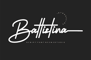 Battistina, a Script Font by JNJ Studio