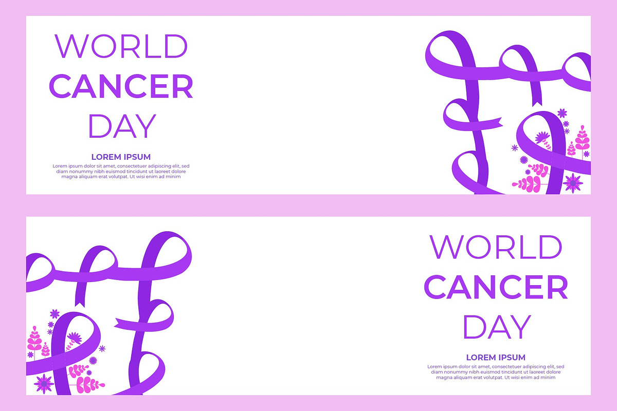 World Cancer Day Horizontal Banner, a Templates & Theme by sekitarief