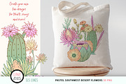 Southwestern Desert Flowers Clipart, a Decorative Illustration by SLS Lines (Thumbnail 2 of 4)