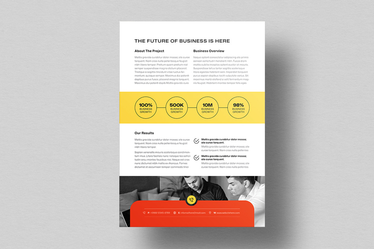 Case Study Flyer | MS Word, a Flyer Template by HiveArts (Photo 3 of 3)