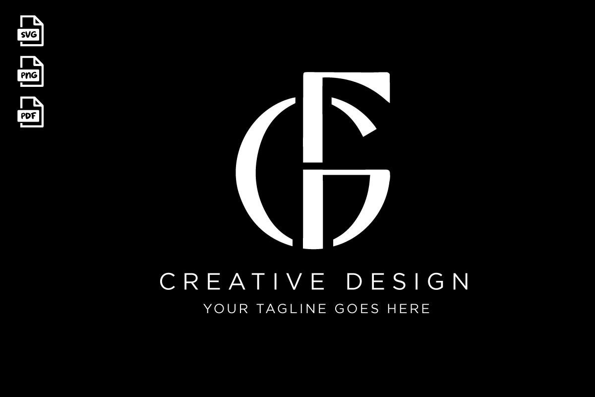 Minimal Letter GF Logo Design, a Branding & Logo Template by SaaDesigns