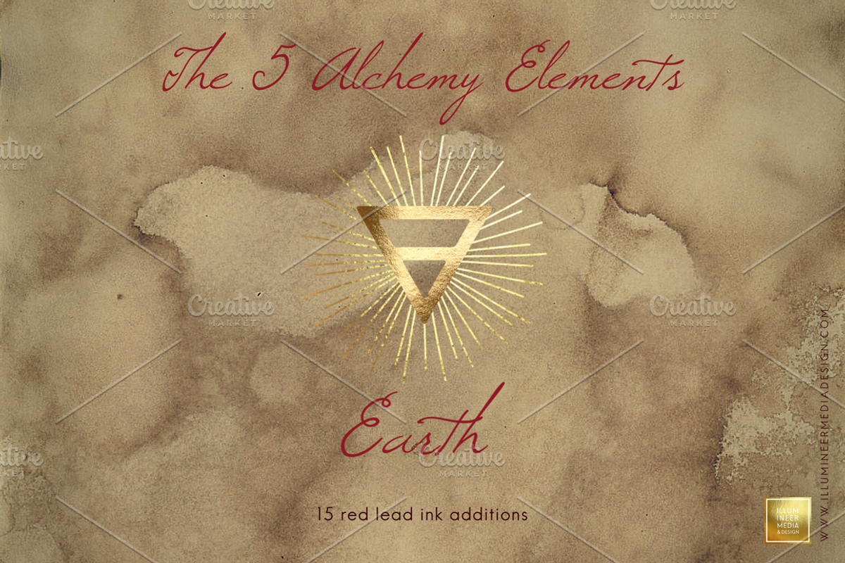 The 5 Alchemy Elements: Foil Set, an Object Graphic by Illumineer Media & Design (Photo 6 of 13)