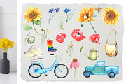 Sunflowers, an Illustration by JennyColorArt (Thumbnail 2 of 13)