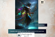 Greek Sea Gods Digital Papers, a Person Illustration by ThatsDesignArt (Thumbnail 3 of 10)