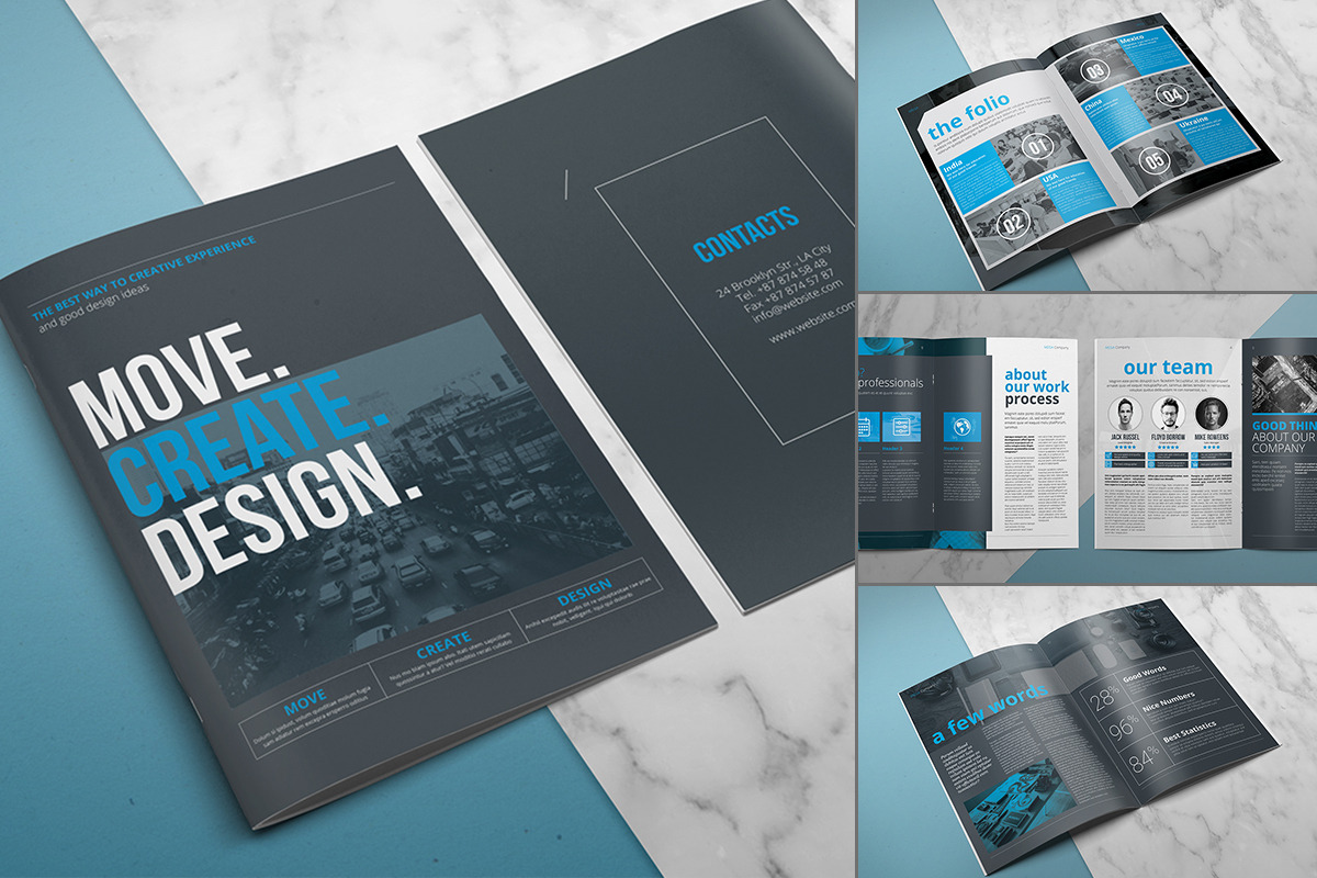 20 Creative Brochures - Mega Bundle, a Brochure Template by Kovalski (Photo 4 of 21)