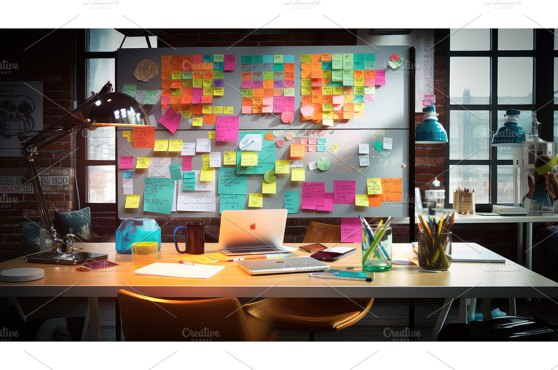 computer workplace table background, a Business Photo by pikepicture
