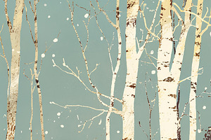 Winter picnic in a snowy forest with family and pets, an Illustration by AS photostudio