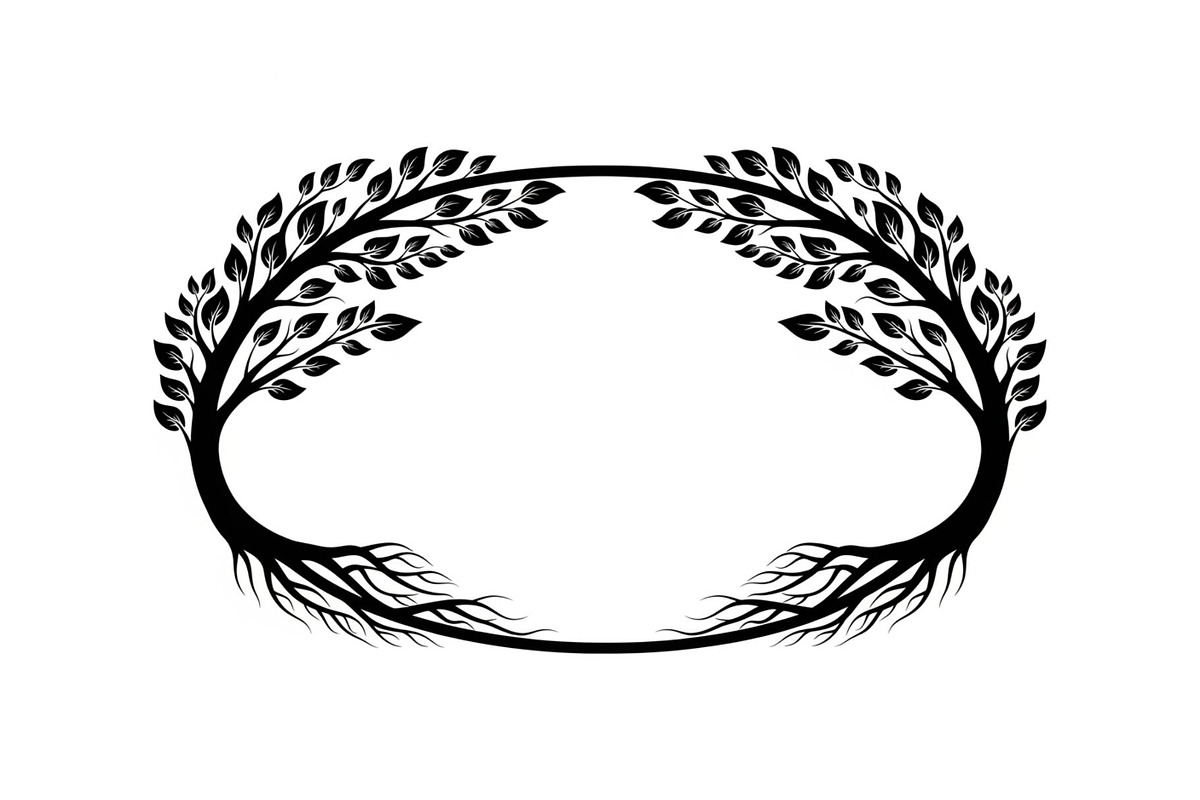Nature Wreath Frame Vector Bundle, an Illustration by jahid234 (Photo 10 of 51)