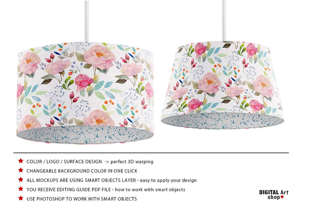 Drum Lampshade MockUp +inner surface, a Product Mockup by Mockup Up! (Photo 2 of 5)