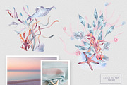 Ocean plants watercolor animals set, an Illustration by Kate Lanbina (Thumbnail 6 of 19)