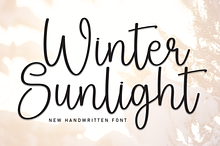 Winter Sunlight | Script Font