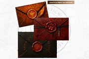 Magic Fantasy Envelopes Cliparts, an Object Illustration by ThatsDesignArt (Thumbnail 4 of 10)