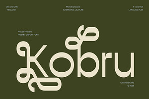 Kobru – Freshly Display Font