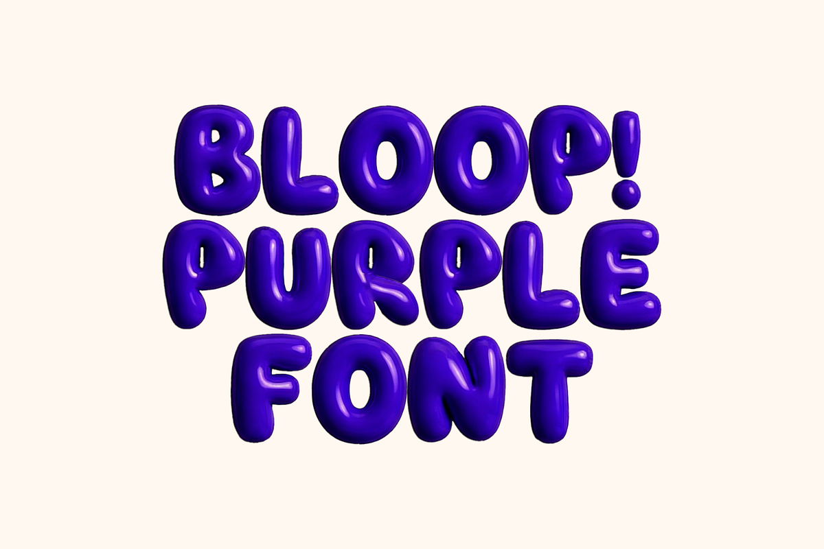 Plum Bounce | Balloon Bitmap Font, a Symbol Font by gafaroff studio (Photo 2 of 4)