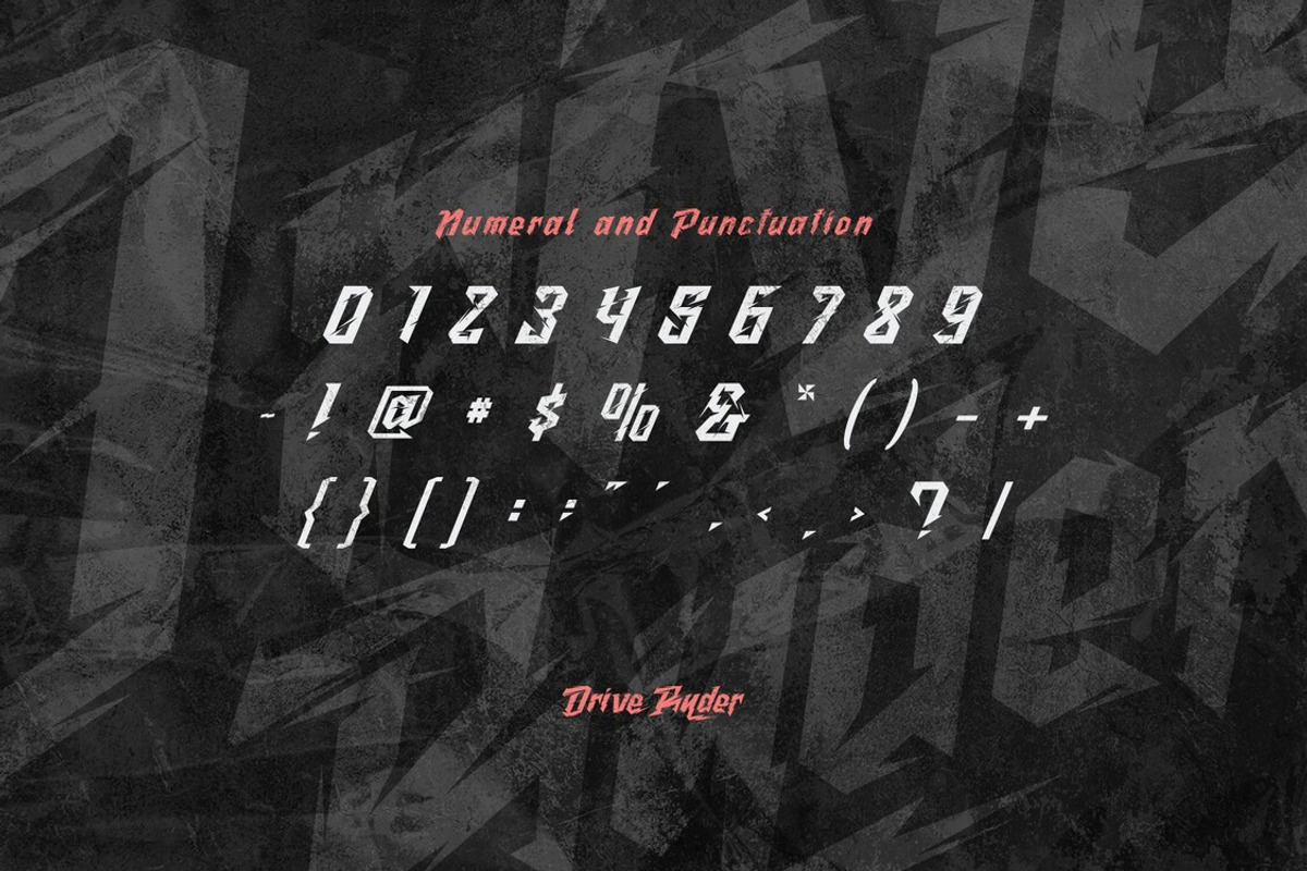 Drive Ryder, a Blackletter Font by Koplexs Studio (Photo 9 of 10)