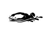 Swimming Sport Silhouette Vector Bun, an Illustration by jahid234 (Thumbnail 37 of 51)