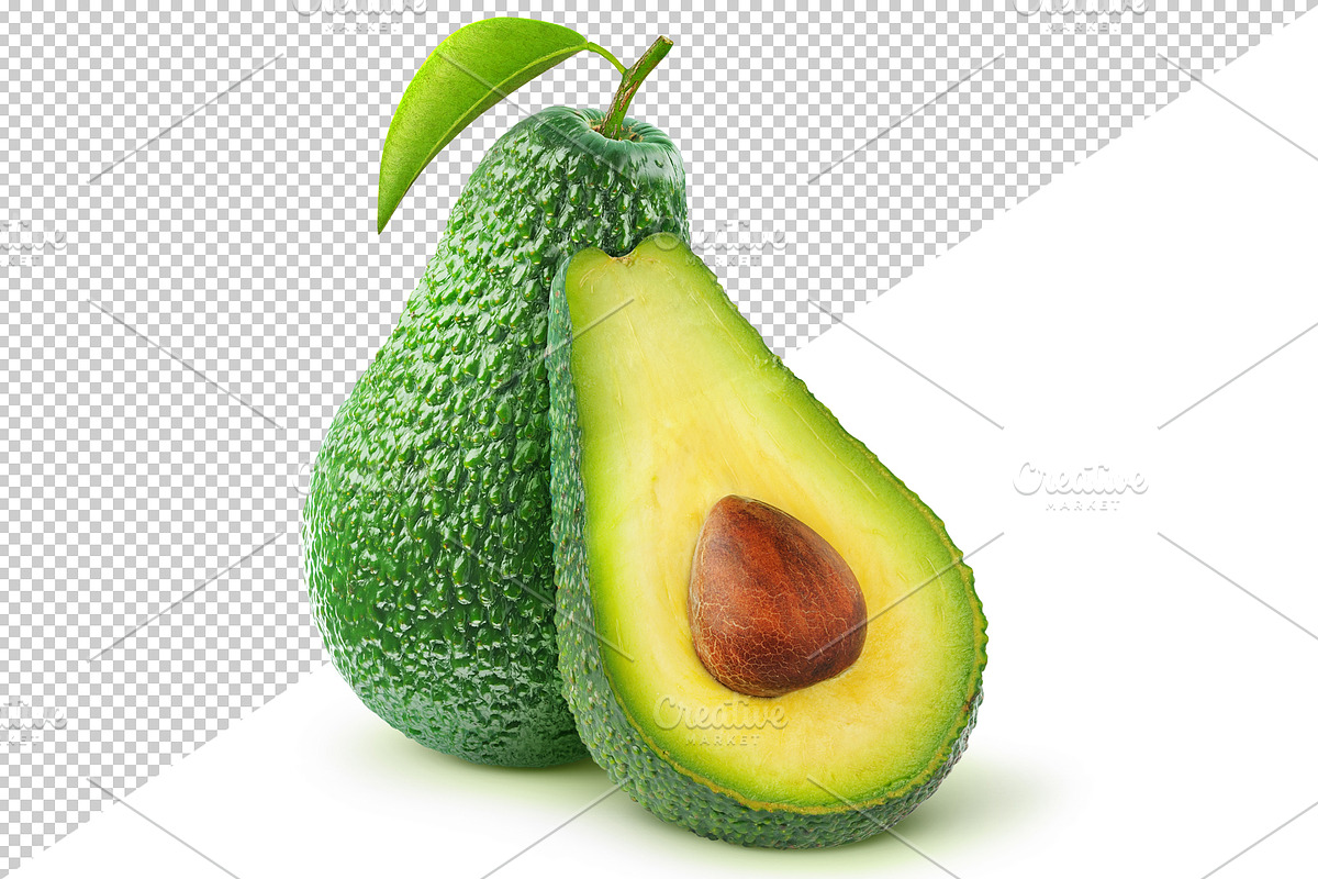 Cut avocado fruits preview 3