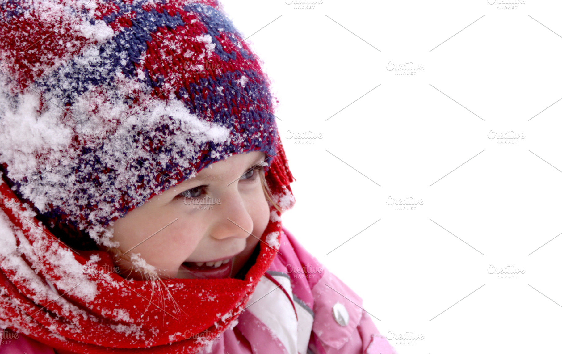 Happy little girl in winter, a Person Photo by BOOCYS
