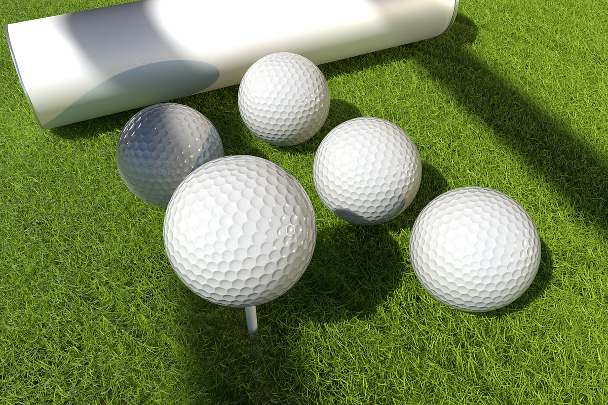Sports Golf Ball Mockup, a Merchandise Mockup by Permadi Creative (Photo 4 of 5)