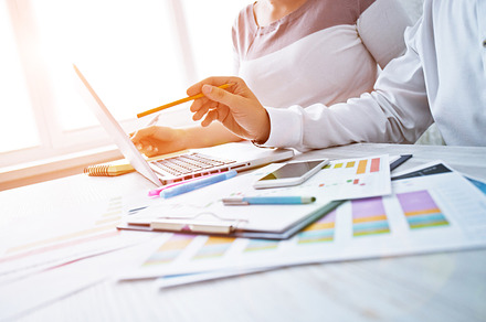 Businessmans crew working stock photo containing team and marketing
